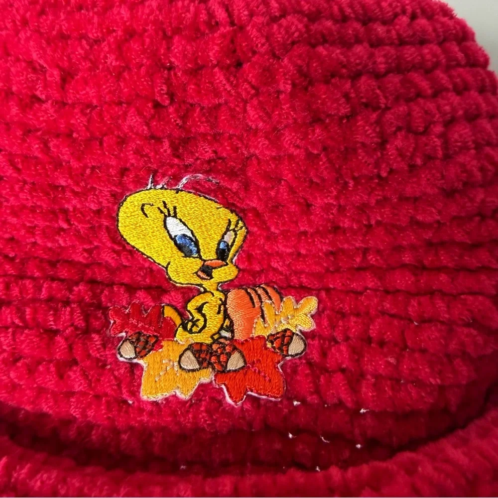 Vintage Tweety Bird Warner Brothers Toddler Baby Bucket Hat Knit deadstock